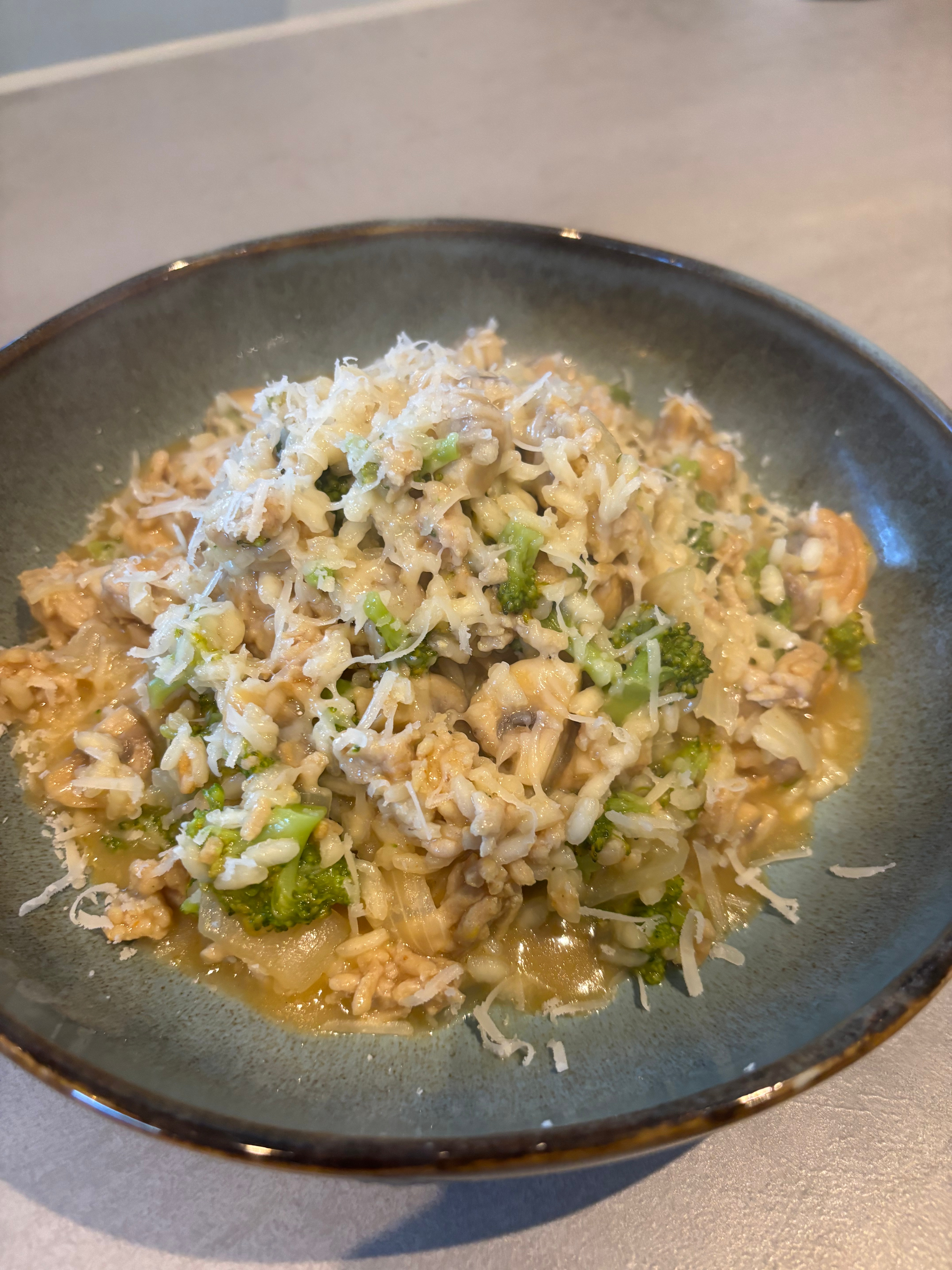 Risotto met kipgehakt